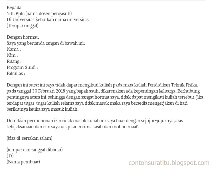 Detail Contoh Surat Izin Mahasiswa Nomer 33