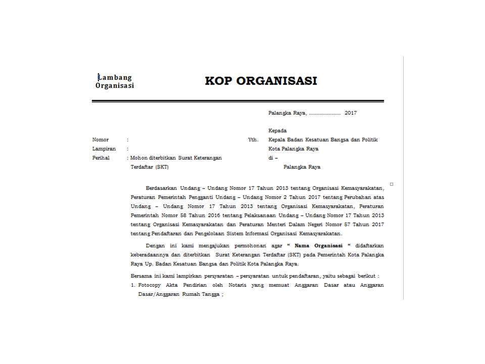 Detail Contoh Surat Izin Organisasi Nomer 5