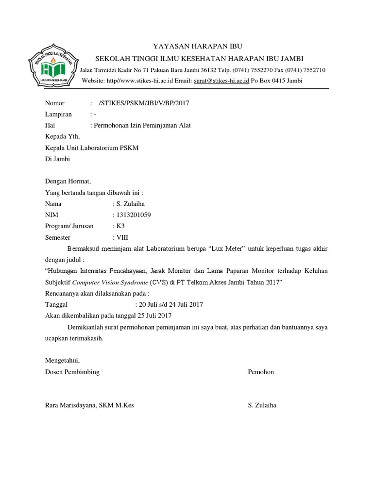 Detail Contoh Surat Izin Peminjaman Tempat Nomer 21