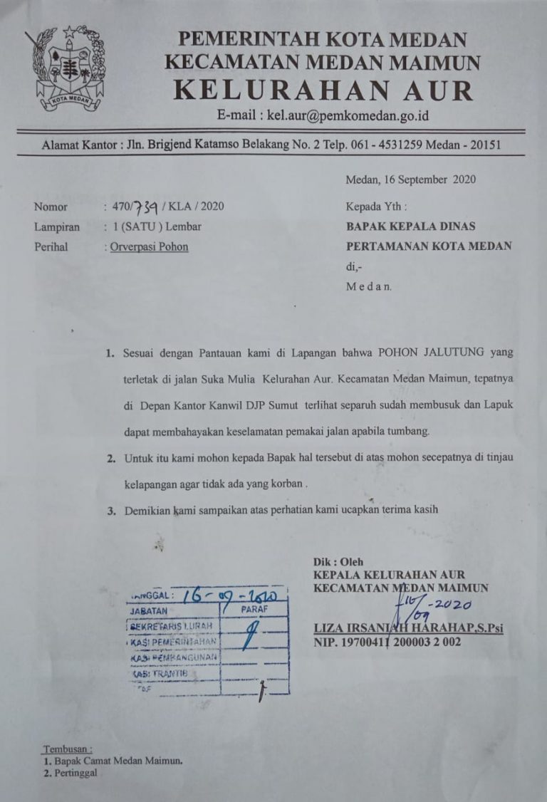 Detail Contoh Surat Izin Penebangan Pohon Nomer 11