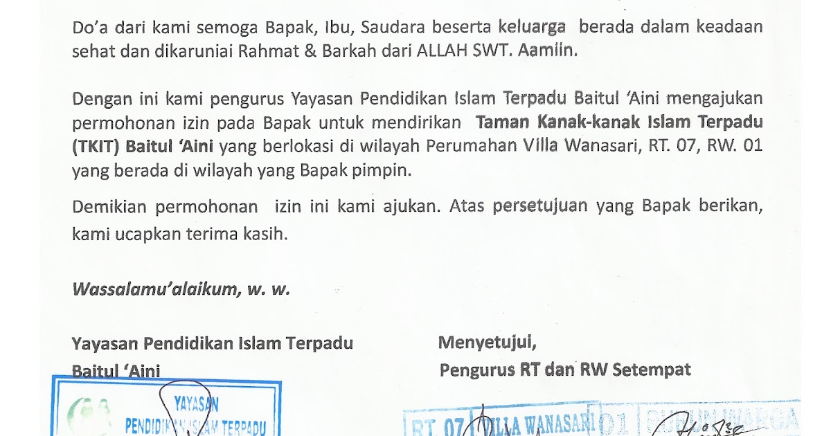 Detail Contoh Surat Izin Penyebaran Brosur Nomer 8