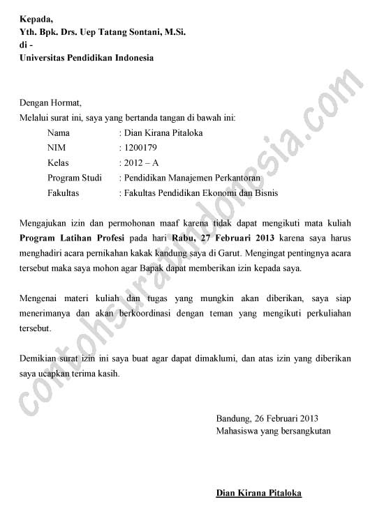 Detail Contoh Surat Izin Perusahaan Untuk Kampus Nomer 3