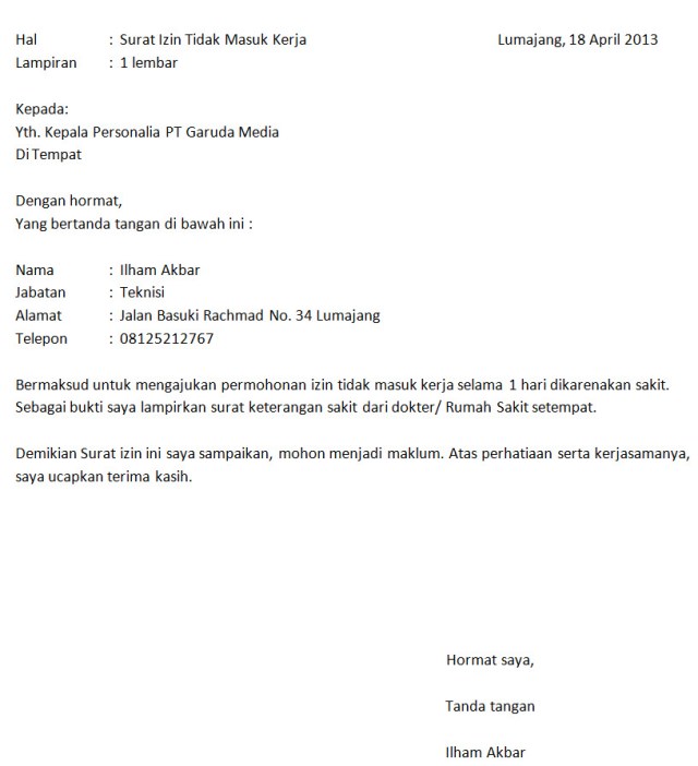 Detail Contoh Surat Izin Pkl Nomer 10