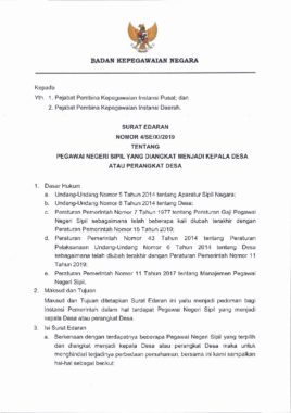 Contoh Surat Izin Pns Menjadi Kepala Desa - KibrisPDR