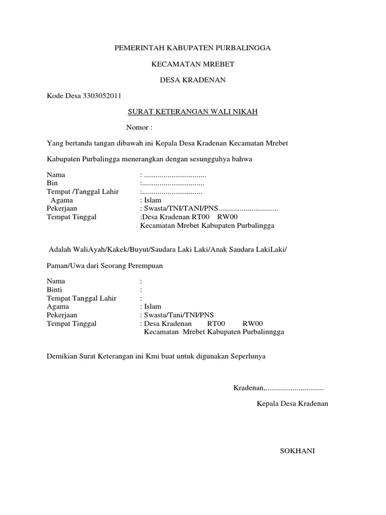 Detail Contoh Surat Izin Pns Menjadi Kepala Desa Nomer 21