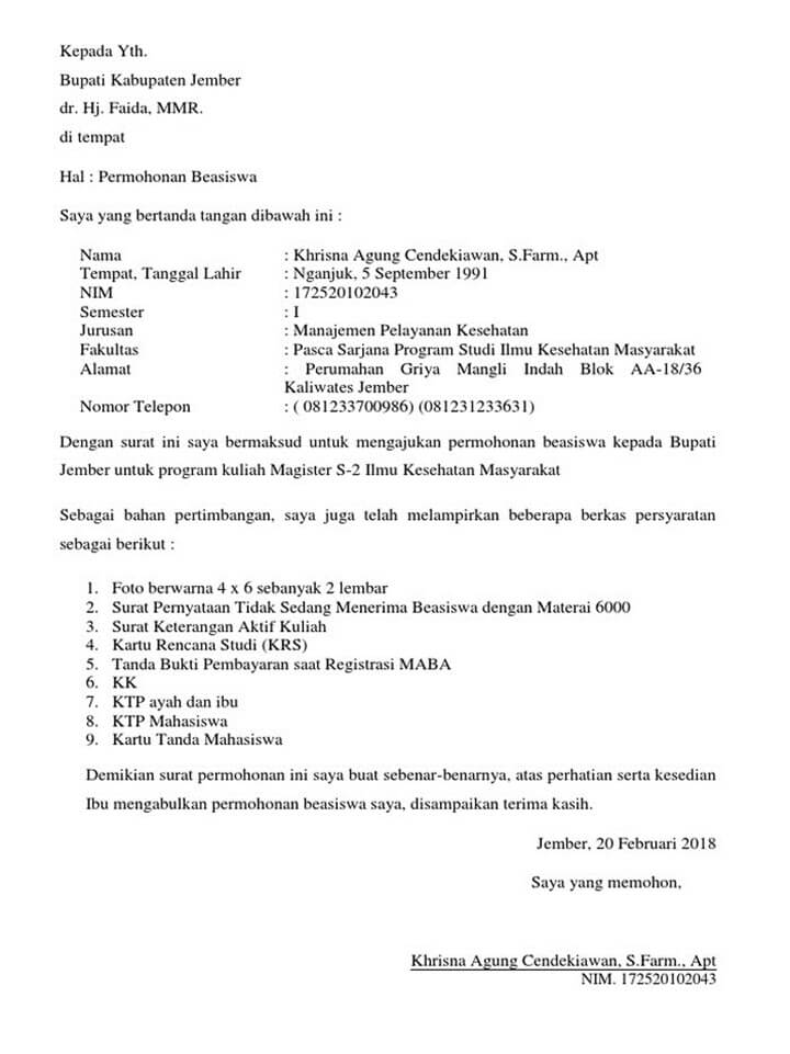 Detail Contoh Surat Izin Pribadi Nomer 31