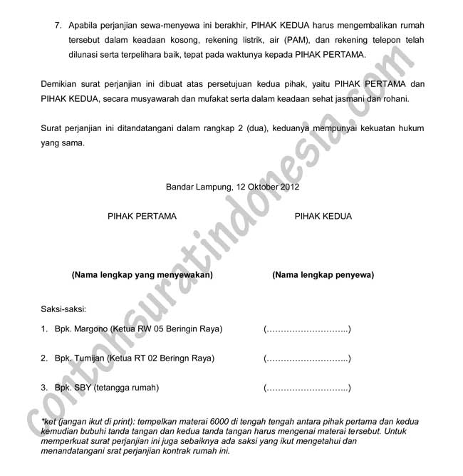 Detail Contoh Surat Izin Renovasi Rumah Nomer 45