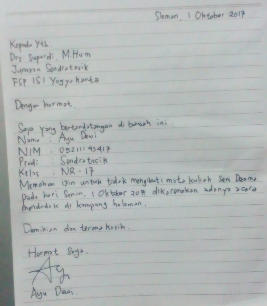 Detail Contoh Surat Izin Sakit Kuliah Nomer 21