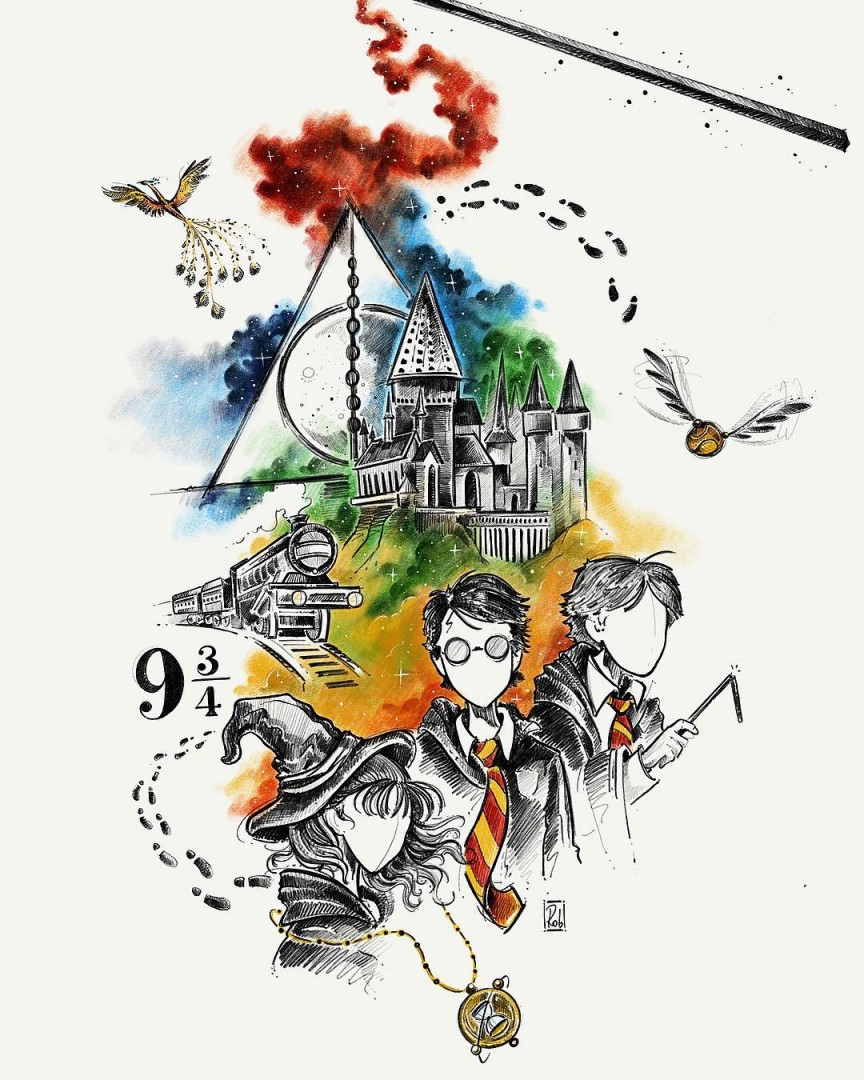 Detail Hogwarts Harry Potter Zeichnen Nomer 17