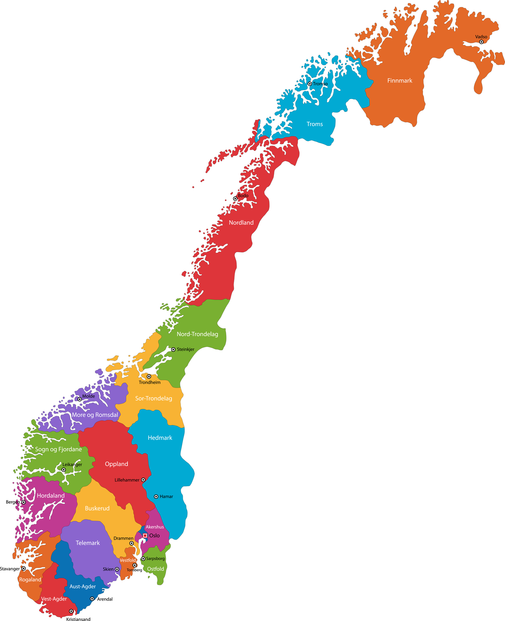 Norwegen Maps - KibrisPDR