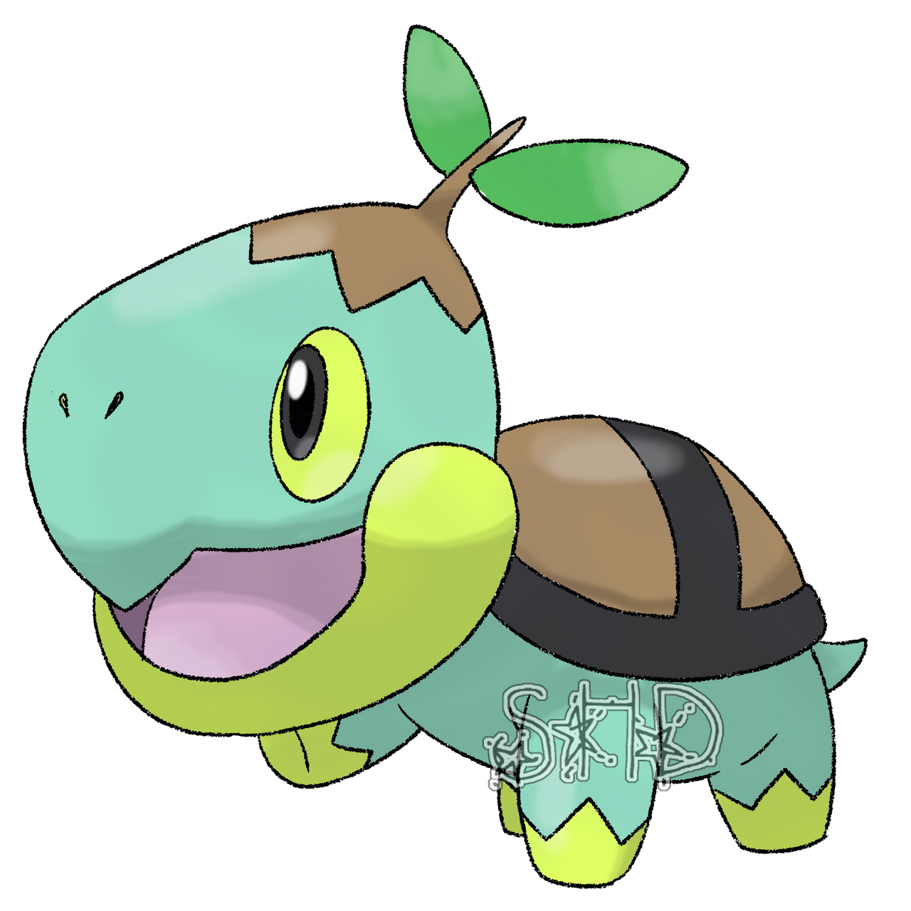 Detail Shiny Turtwig Nomer 6