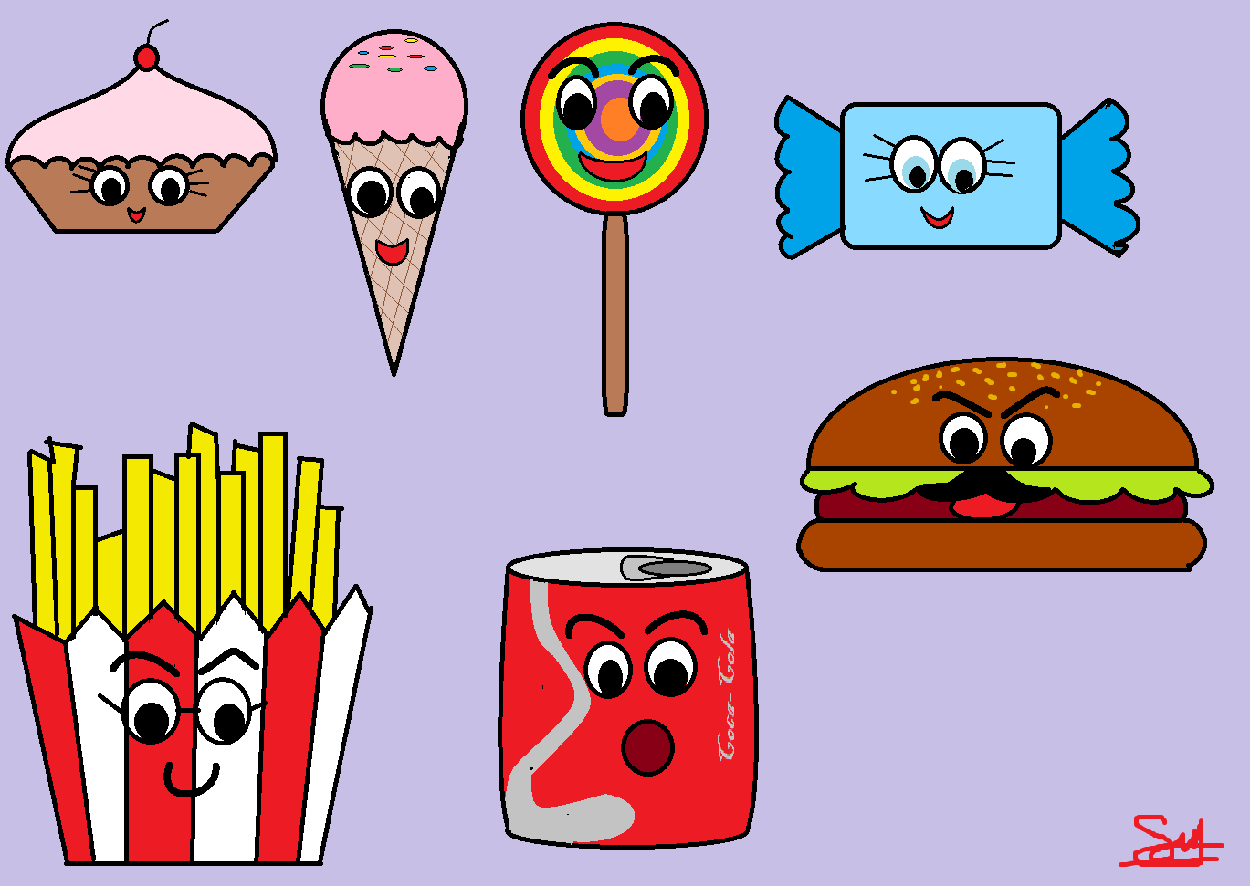 Detail Gambar Makanan Dan Minuman Animasi Nomer 13