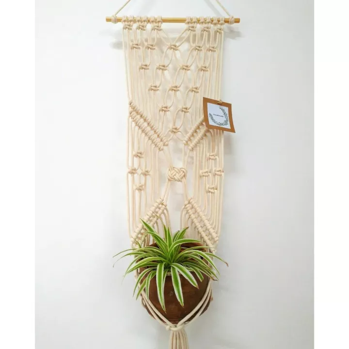 Detail Gambar Makrame Pot Bunga Nomer 19