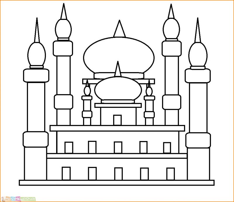 Detail Gambar Masjid 2 Dimensi Nomer 4
