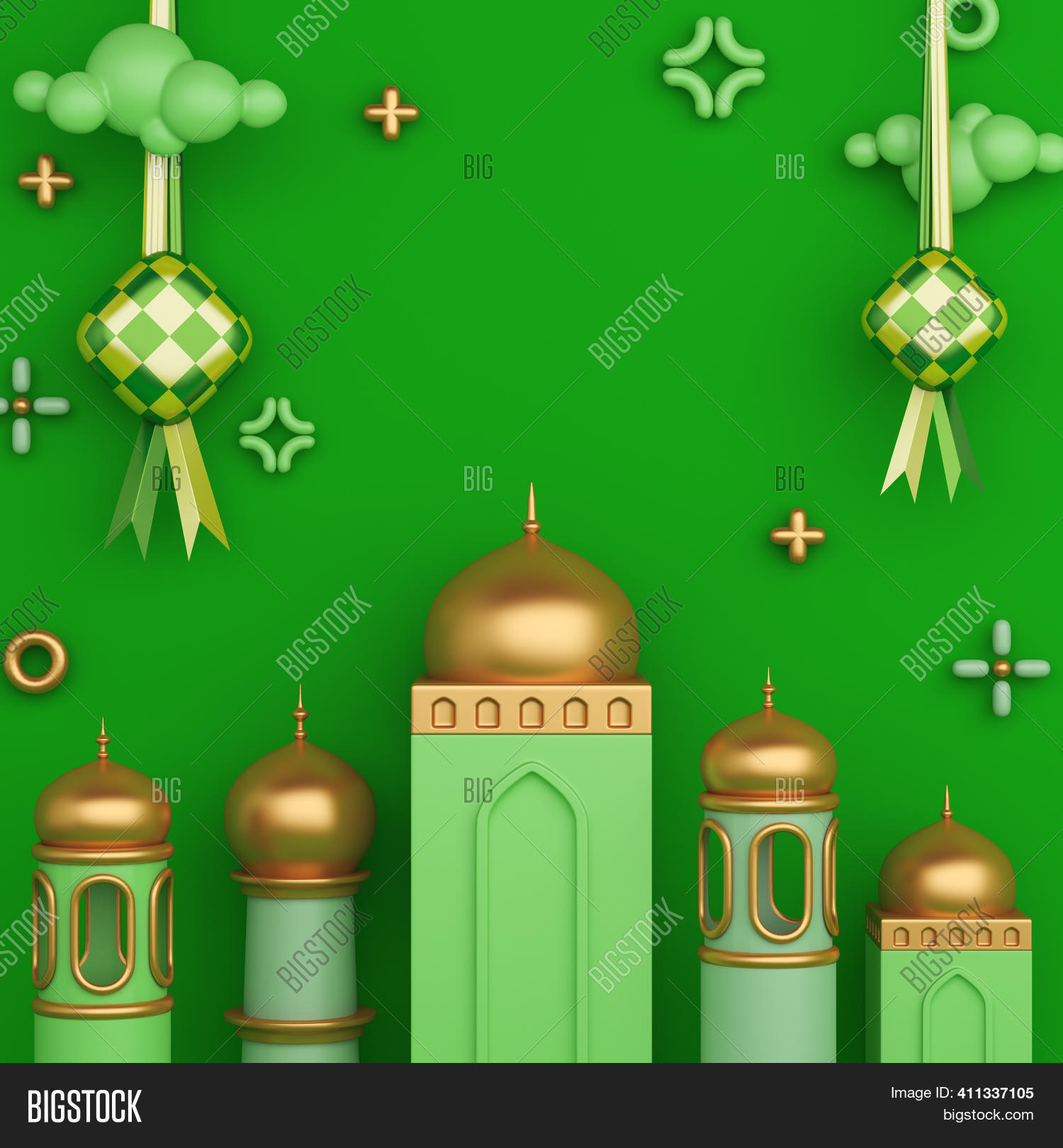 Detail Gambar Masjid Dan Ketupat Nomer 5