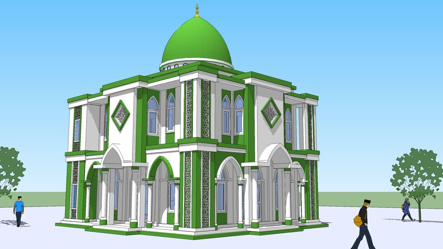 Detail Gambar Masjid Dua Lantai Nomer 12
