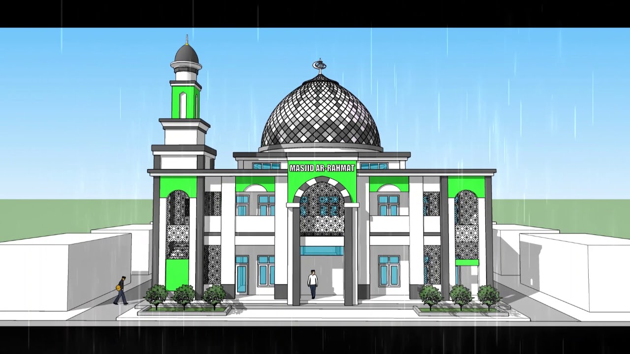 Detail Gambar Masjid Dua Lantai Nomer 16