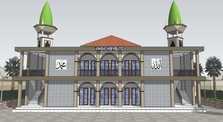 Detail Gambar Masjid Dua Lantai Nomer 28