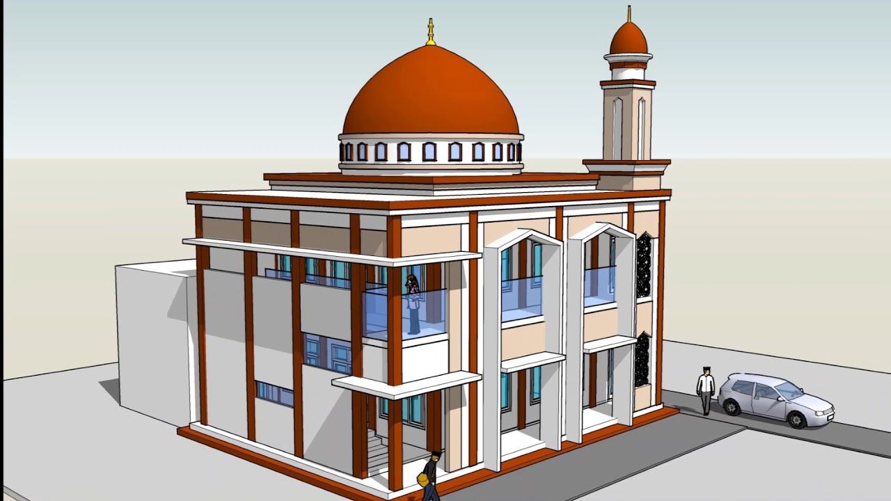 Detail Gambar Masjid Dua Lantai Nomer 45