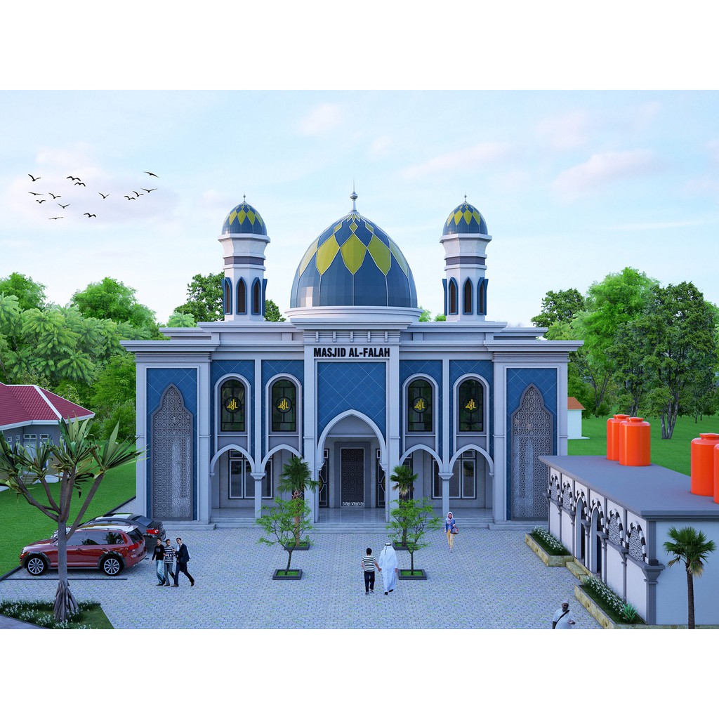 Detail Gambar Masjid Dua Lantai Nomer 6