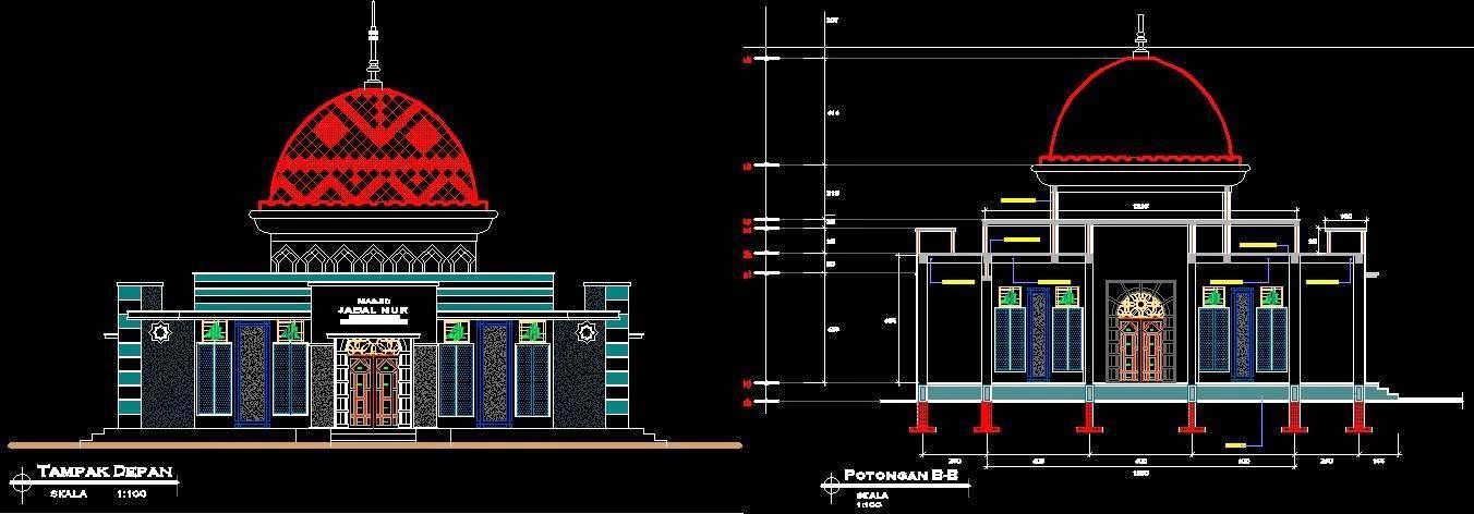 Gambar Masjid Dwg - KibrisPDR