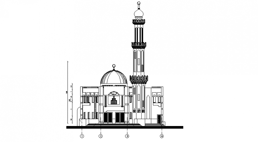 Detail Gambar Masjid Dwg Nomer 39