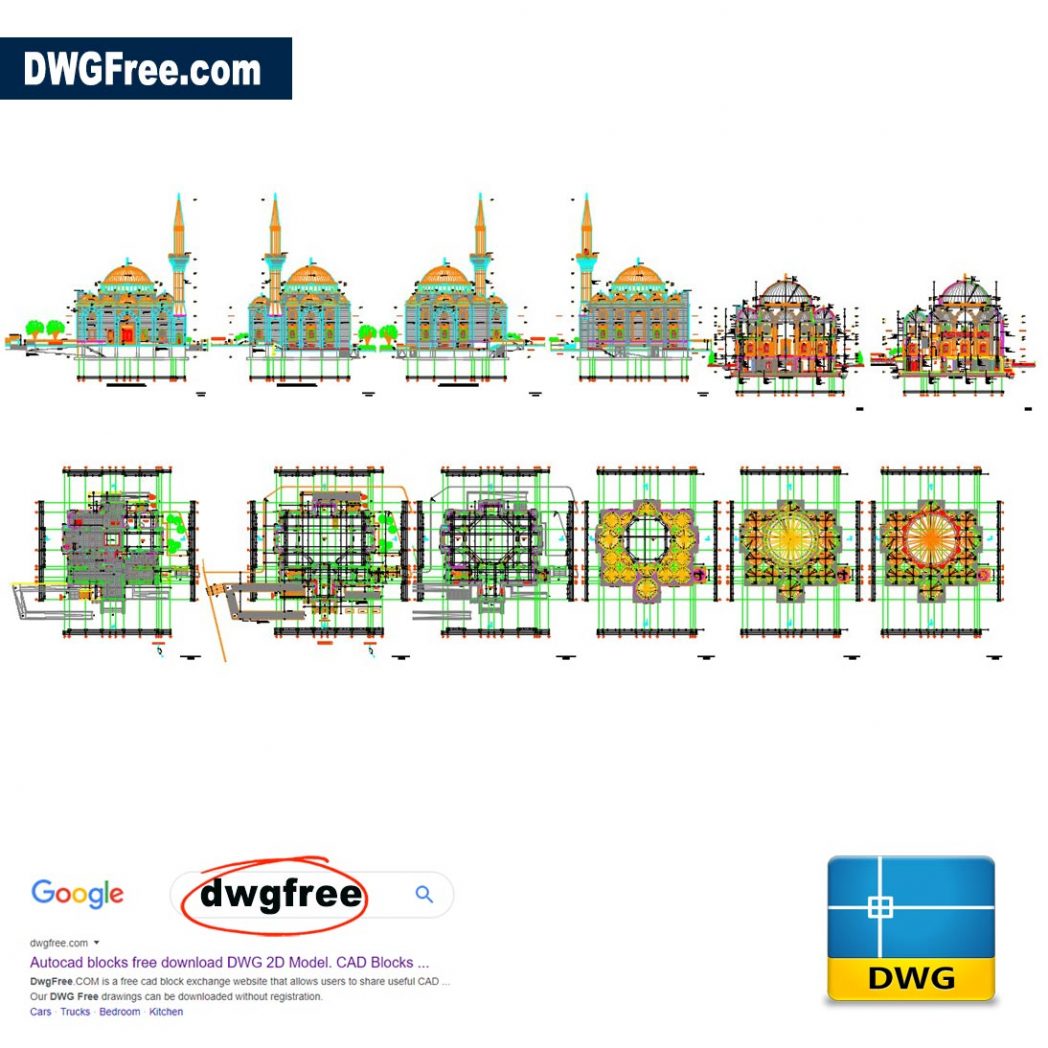 Detail Gambar Masjid Dwg Nomer 41