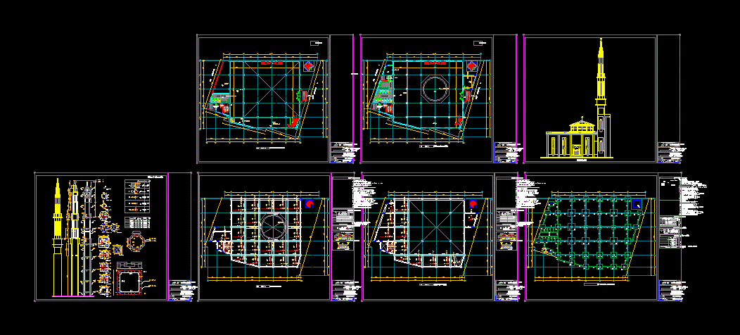 Detail Gambar Masjid Dwg Nomer 47