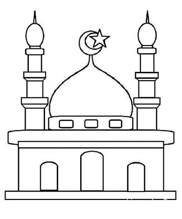 Detail Gambar Masjid Kartun Hitam Putih Nomer 17