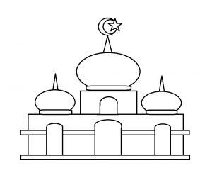 Detail Gambar Masjid Kartun Hitam Putih Nomer 39