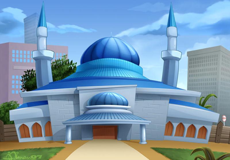 Detail Gambar Masjid Kartun Warna Nomer 42
