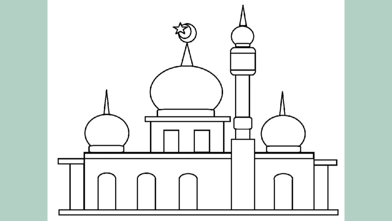 Detail Gambar Masjid Lukisan Masjid Sederhana Nomer 2