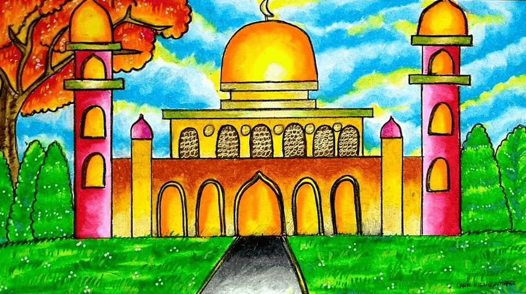 Detail Gambar Masjid Lukisan Masjid Sederhana Nomer 26