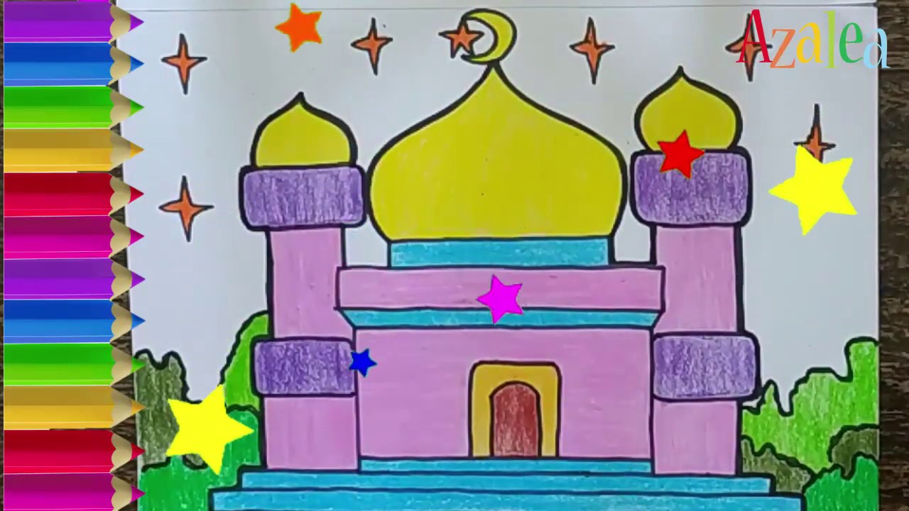 Detail Gambar Masjid Mewarnai Tk Nomer 30