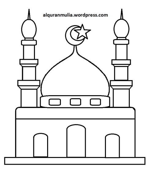 Detail Gambar Masjid Mewarnai Tk Nomer 33