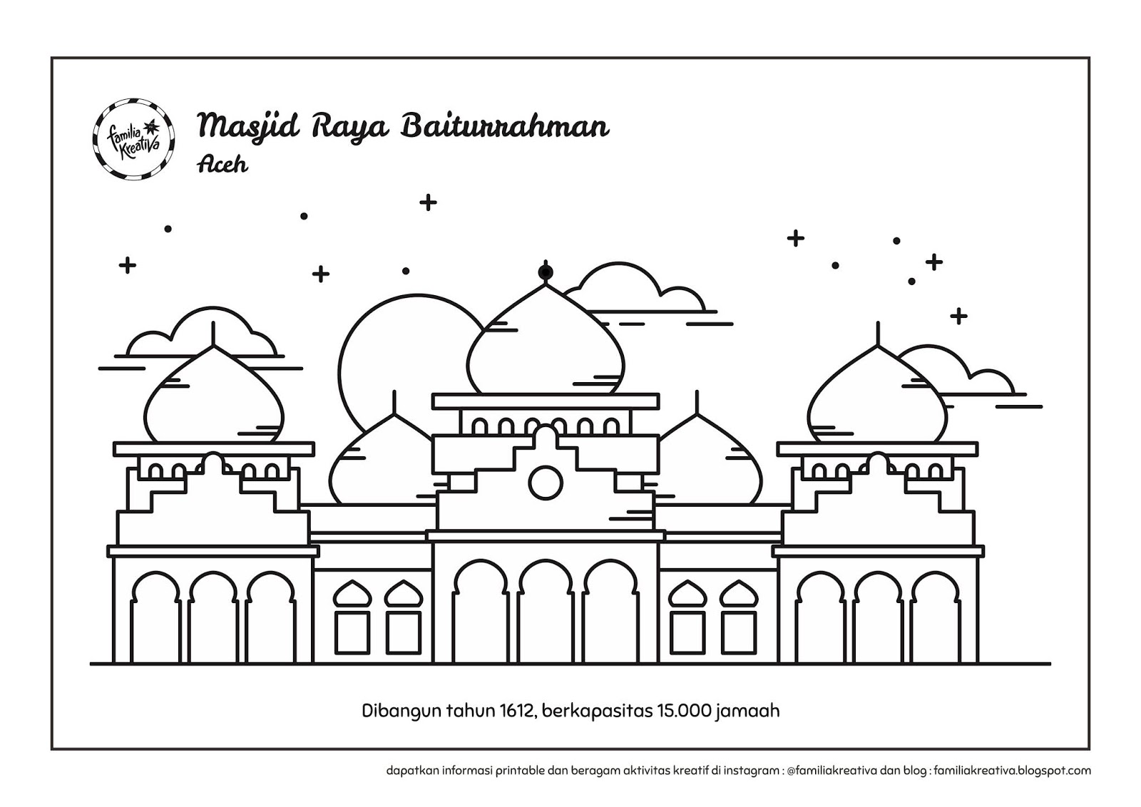 Detail Gambar Masjid Mewarnai Tk Nomer 41