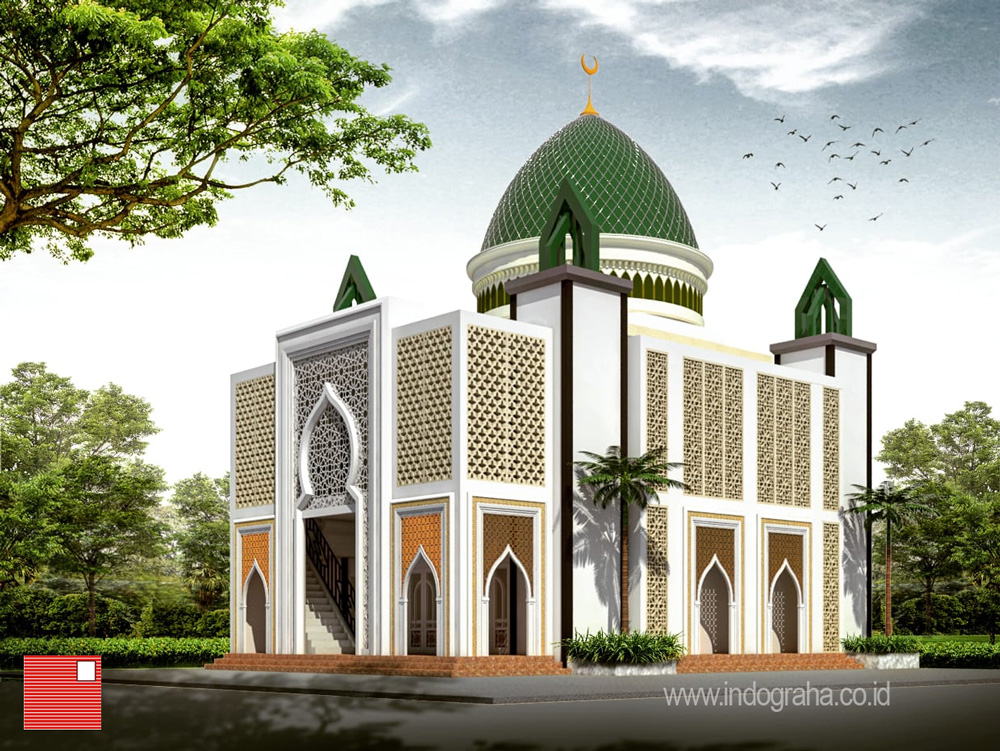 Download Gambar Masjid Minimalis Modern 2 Lantai Nomer 13