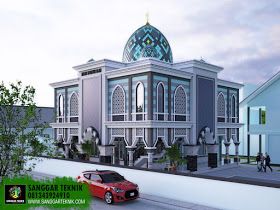 Detail Gambar Masjid Minimalis Modern 2 Lantai Nomer 18