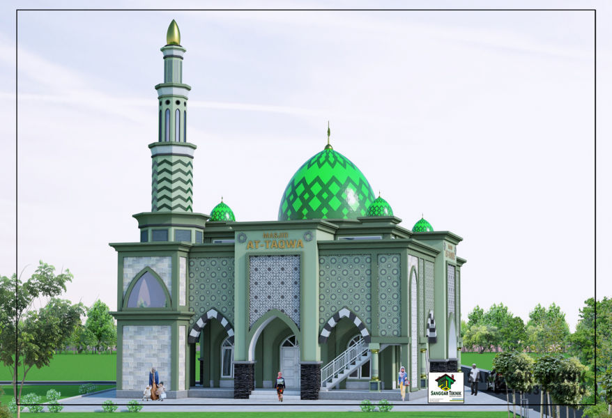 Detail Gambar Masjid Minimalis Modern 2 Lantai Nomer 24