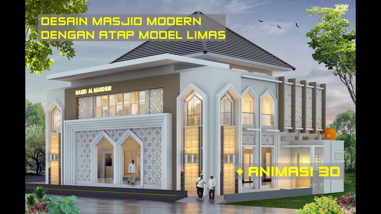 Detail Gambar Masjid Minimalis Modern 2 Lantai Nomer 4