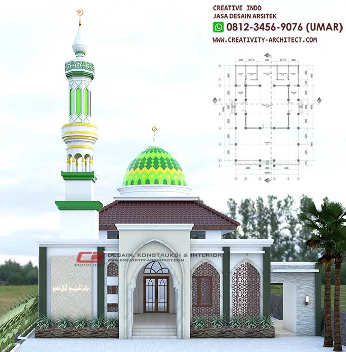 Detail Gambar Masjid Minimalis Modern 2 Lantai Nomer 35
