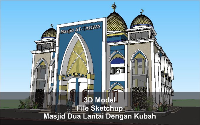 Detail Gambar Masjid Minimalis Modern 2 Lantai Nomer 42