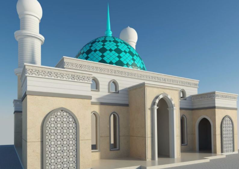 Detail Gambar Masjid Minimalis Modern 2 Lantai Nomer 49