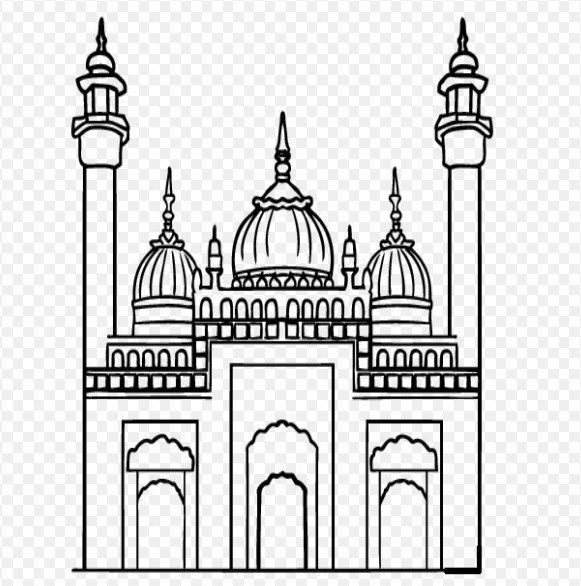 Detail Gambar Masjid Sketsa Nomer 16