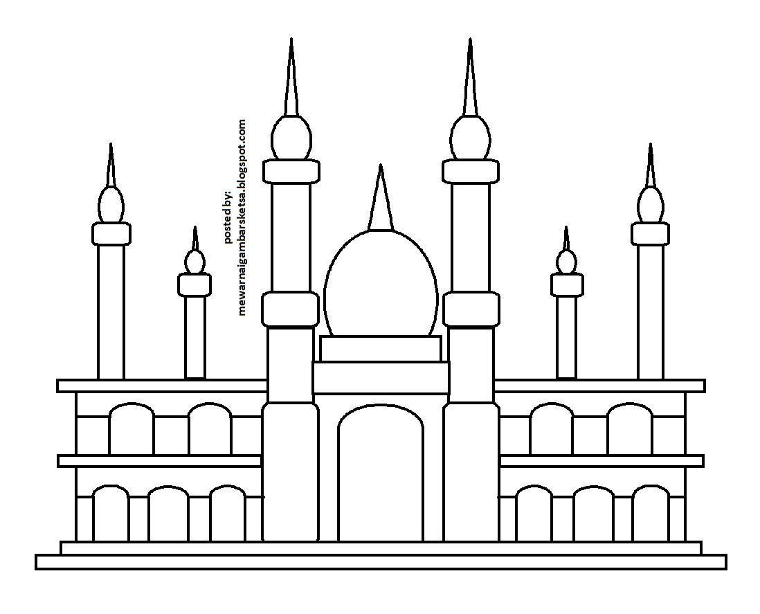 Detail Gambar Masjid Sketsa Nomer 31