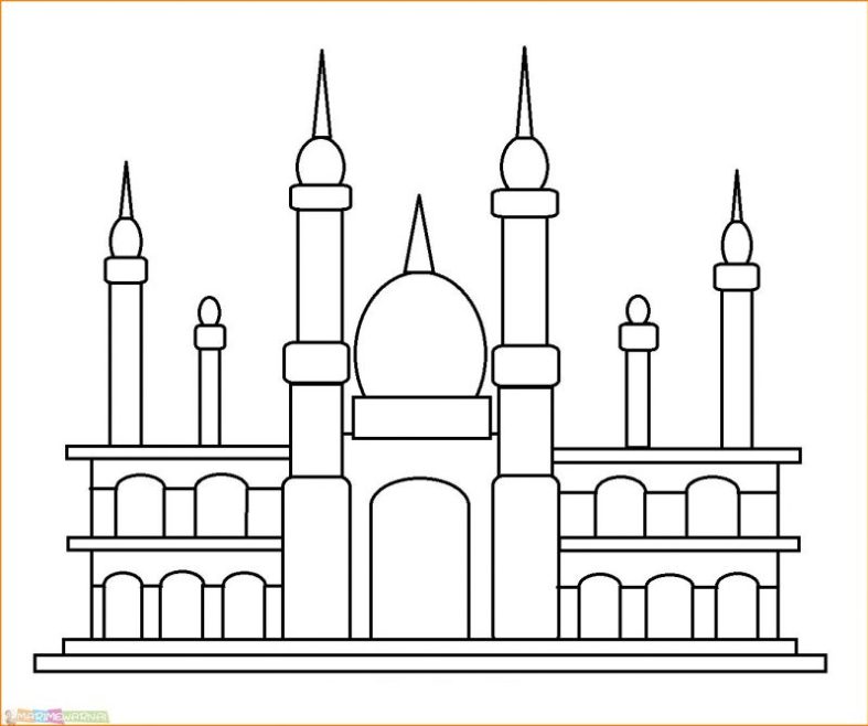 Detail Gambar Masjid Sketsa Nomer 5