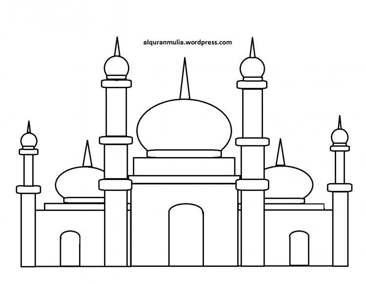 Detail Gambar Masjid Sketsa Nomer 6