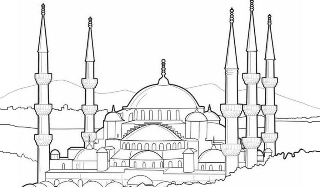 Detail Gambar Masjid Sketsa Nomer 8