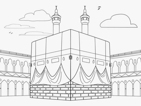 Detail Gambar Masjid Tanpa Warna Nomer 14