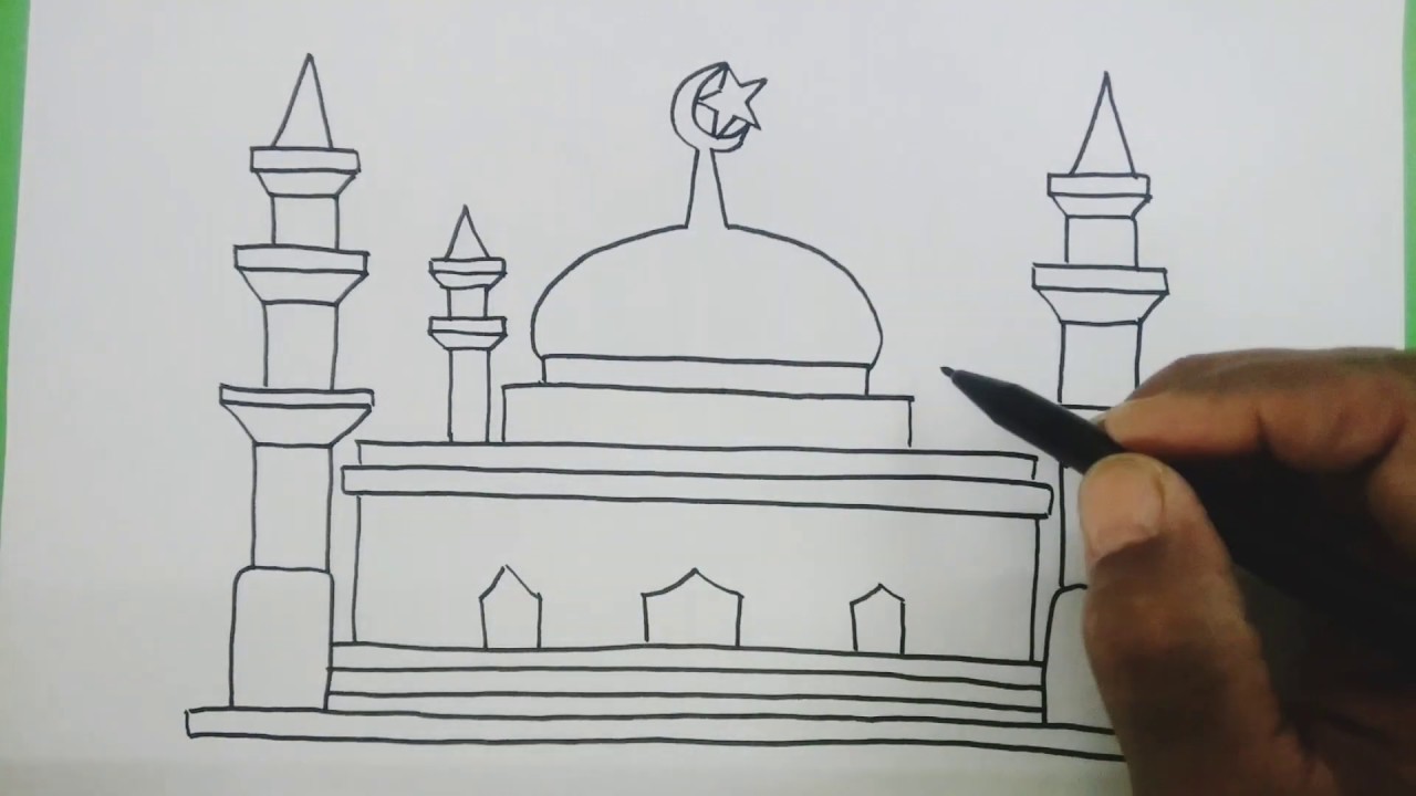 Detail Gambar Masjid Tanpa Warna Nomer 15